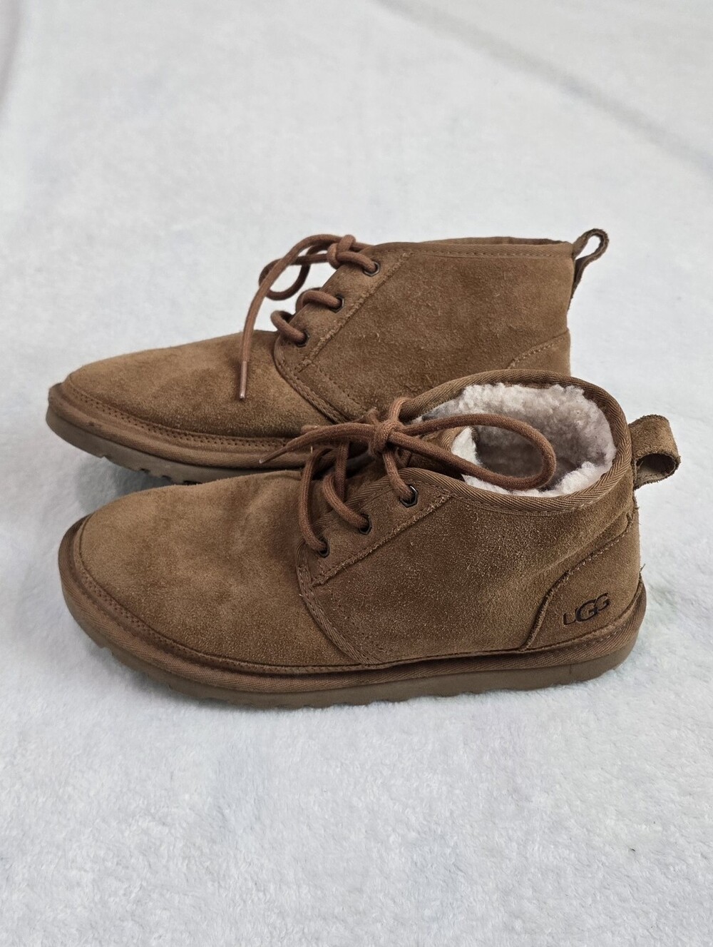 Men's UGG Boots Neumel Chukka Chesnut Brown Suede Ankle Leather Shoes Size 9